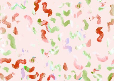 Suluboya memphis desen. 