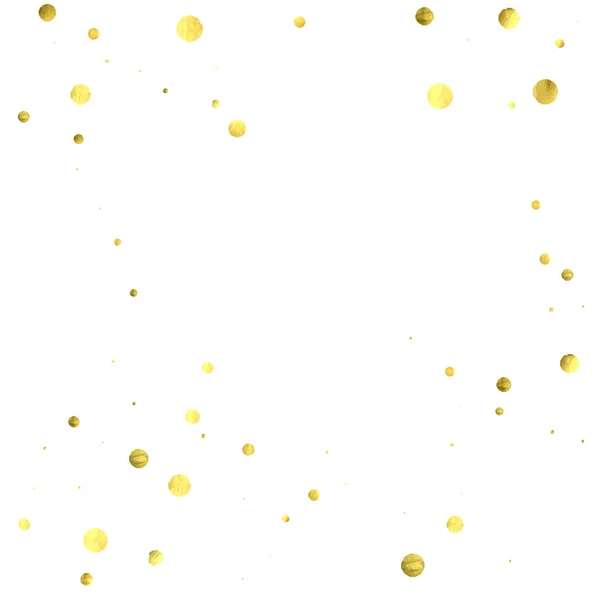 Vector golden circles isolated on white. — Stock Vector