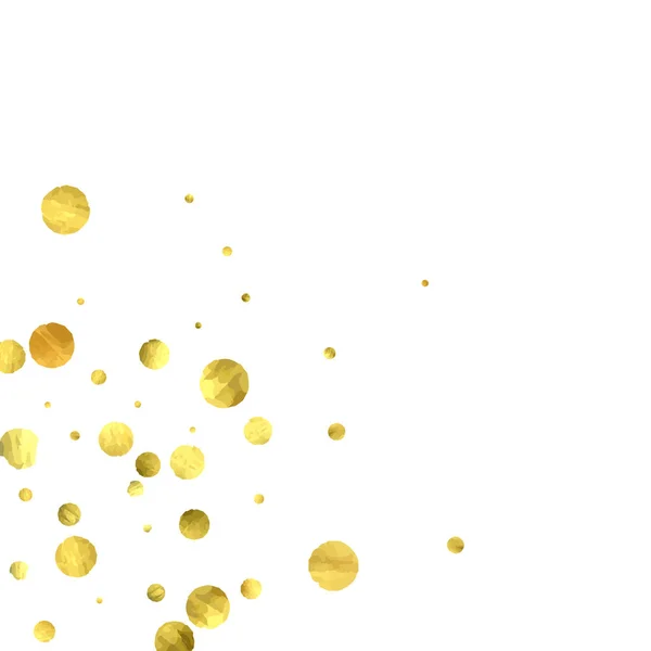 Vector gouden cirkels geïsoleerd op wit. — Stockvector