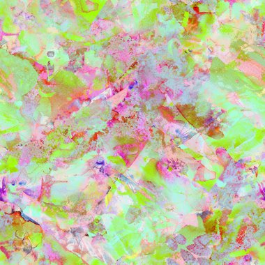 Sulu Boya desen boyalı. 