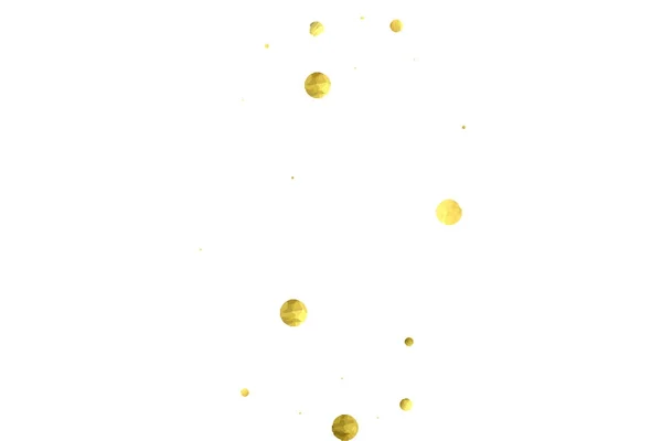 Vector golden circles isolated on white. — Stock Vector