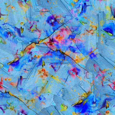 Darbeleri suluboya desen. 