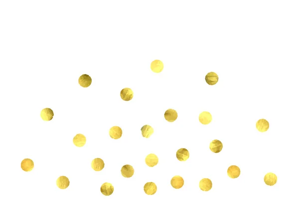 Círculo dourado confetti . —  Vetores de Stock