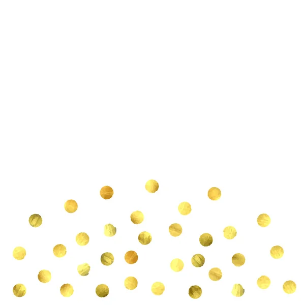 Circle golden confetti. — Stock Vector