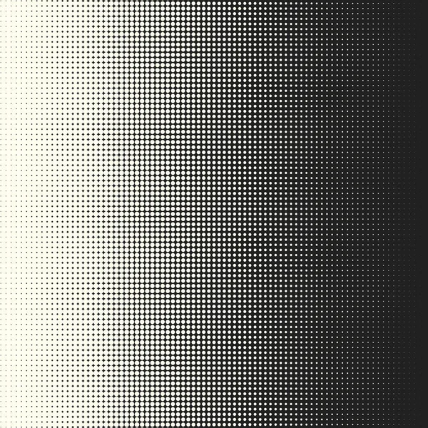 Vector monochrome circles halftone background. — Stock Vector