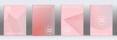 Vektör geometrik çizgi deseni için afiş tasarımı.