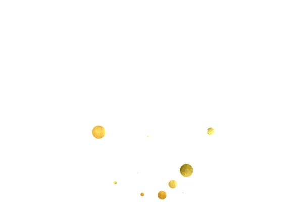 Падіння конфетті. Векторні золоті кола ізольовані на білому тлі . — стоковий вектор