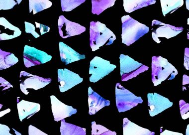 Suluboya üçgen desen. Basit geometrik seamless modeli.