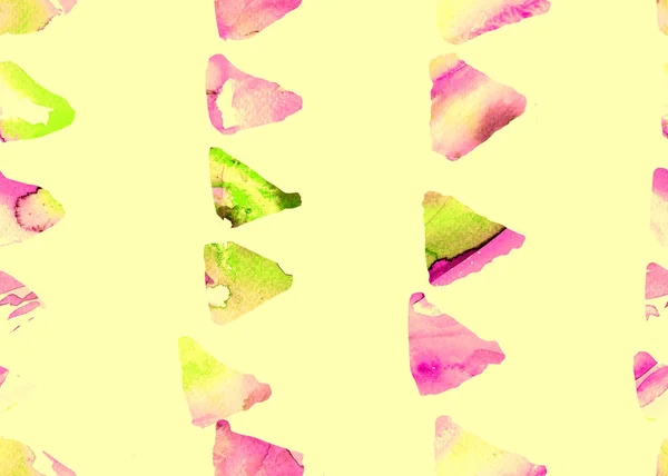 Watercolor triangle pattern. Simple geometric seamless pattern.