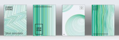 Vektör geometrik çizgi deseni için afiş tasarımı.