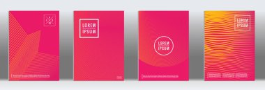 Vektör geometrik çizgi deseni için afiş tasarımı.