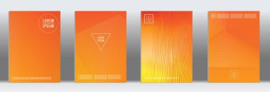 Vektör geometrik çizgi deseni için afiş tasarımı.