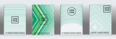 Vektör geometrik çizgi deseni için afiş tasarımı.