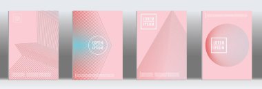 Vektör geometrik çizgi deseni için afiş tasarımı.