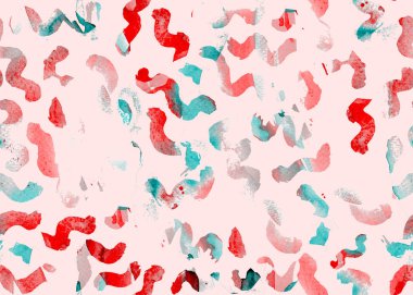 Suluboya memphis desen. 