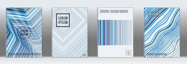 Vektör geometrik çizgi deseni için afiş tasarımı.