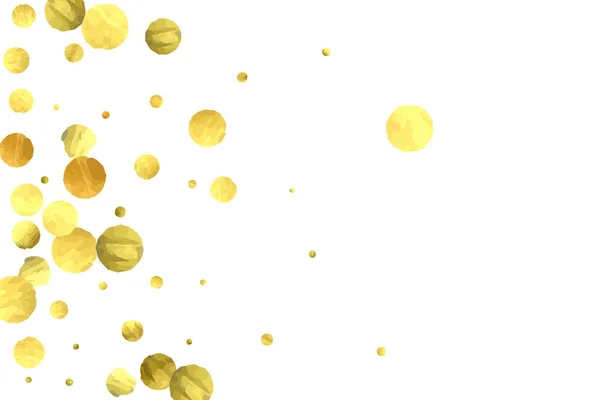 Vallende gouden confetti — Stockvector