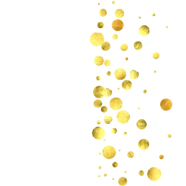 Queda de ouro confetti — Vetor de Stock