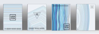 Vektör geometrik çizgi deseni için afiş tasarımı.