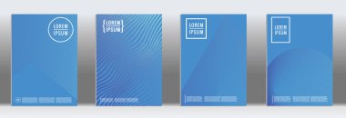 Vektör geometrik çizgi deseni için afiş tasarımı.