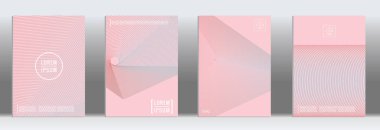 Vektör geometrik çizgi deseni için afiş tasarımı.