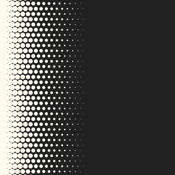 Vector monochroom cirkels halftone achtergrond. — Stockvector