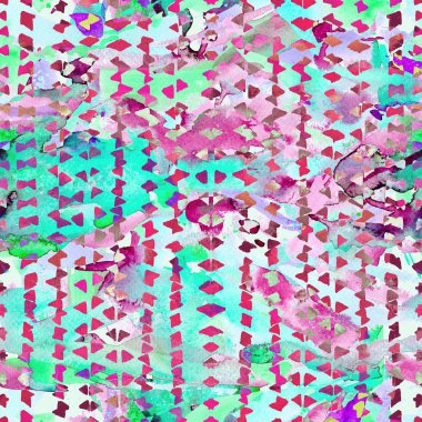 etnik üçgen desen.