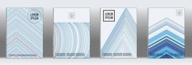 Vektör geometrik çizgi deseni için afiş tasarımı.