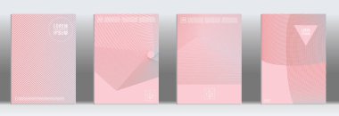 Vektör geometrik çizgi deseni için afiş tasarımı.