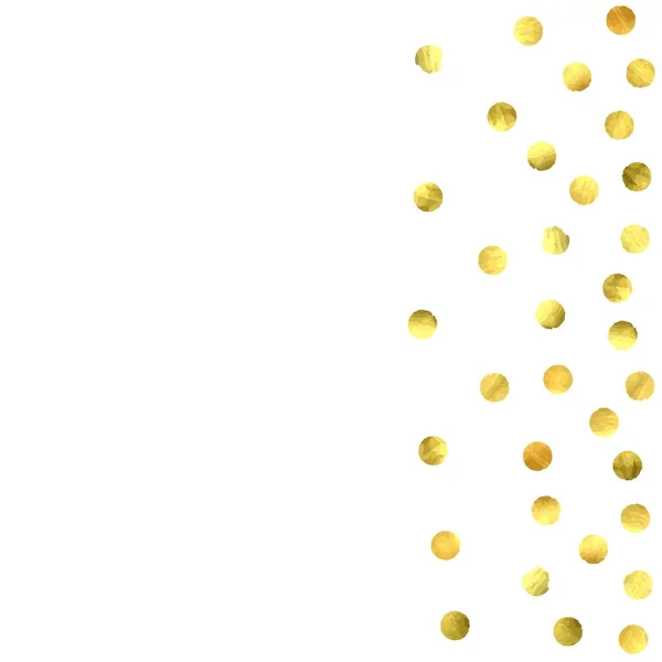 Circle golden confetti. — Stock Vector