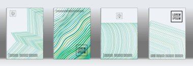 Vektör geometrik çizgi deseni için afiş tasarımı.