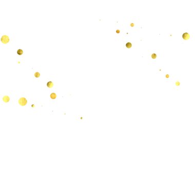 Düşen konfeti. Beyaz arka plan üzerinde izole vektör altın daireler. 