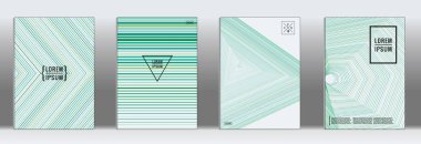 Vektör geometrik çizgi deseni için afiş tasarımı.