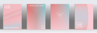 Vektör geometrik çizgi deseni için afiş tasarımı.