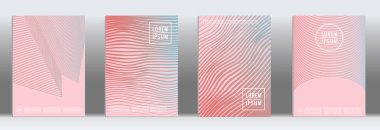 Vektör geometrik çizgi deseni için afiş tasarımı.