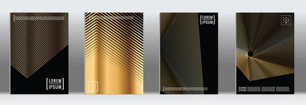 Vektör geometrik çizgi deseni için afiş tasarımı.