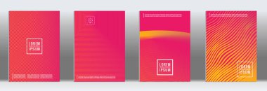 Vektör geometrik çizgi deseni için afiş tasarımı.