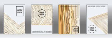 Vektör geometrik çizgi deseni için afiş tasarımı.