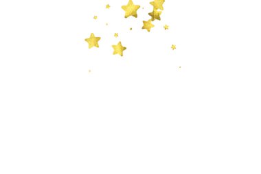 Yıldız konfeti. Altın rasgele konfeti arka plan