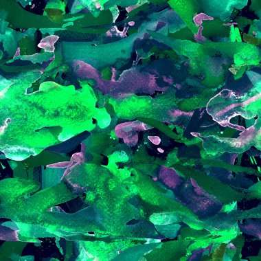 Yaratıcı suluboya desen.