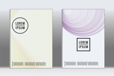 En az tasarlamak. Vektör geometrik kapak. 