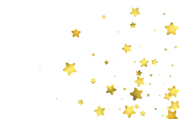 星星五彩纸屑金色随机纸屑背景 — 图库矢量图片