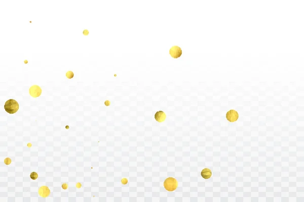 Gouden confetti feest. — Stockvector