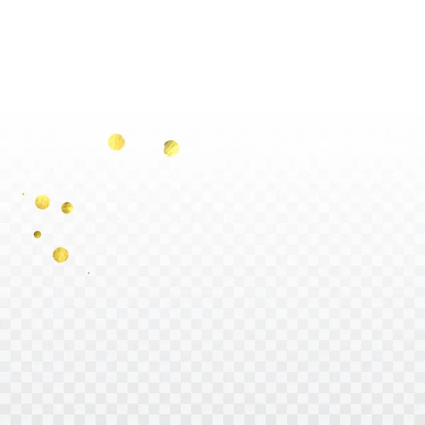 Guld konfetti firande. — Stock vektor