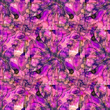 Patchwork suluboya Seamless Modeli. 