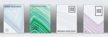 En az geometrik yıllık rapor şablonları.