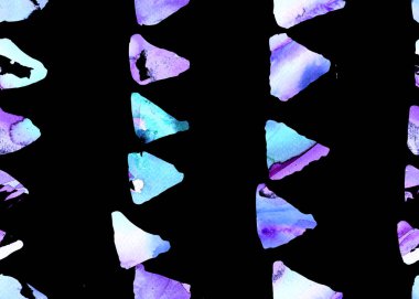 Suluboya üçgen desen. Basit geometrik seamless modeli.