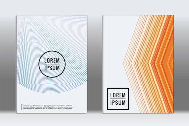 En az tasarlamak. Vektör geometrik kapak. 