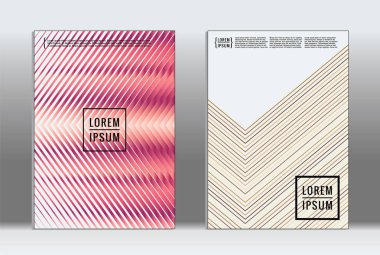 En az tasarlamak. Vektör geometrik kapak. 