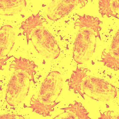 Ananas desen. Yaz egzotik Yazdır. 